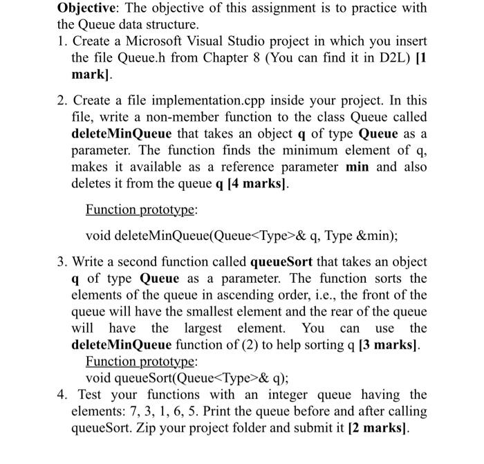 Solved Objective: The objective of this assignment is to | Chegg.com