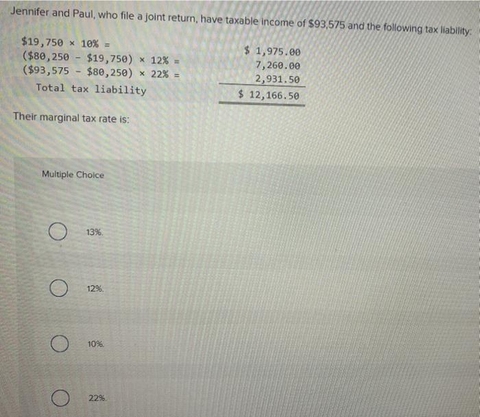 Solved Jennifer And Paul, Who File A Joint Return, Have | Chegg.com