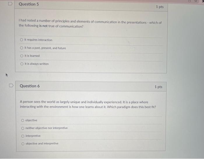 Question 3 1 pts Which of the following answers is | Chegg.com