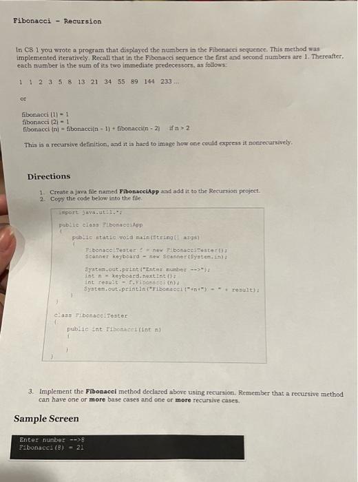 Solved In CS 1 you wrote a program that displayed the | Chegg.com