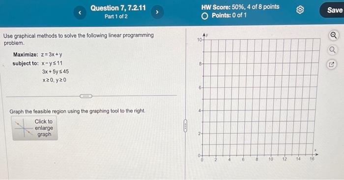 Solved Use graphical methods to solve the following linear | Chegg.com
