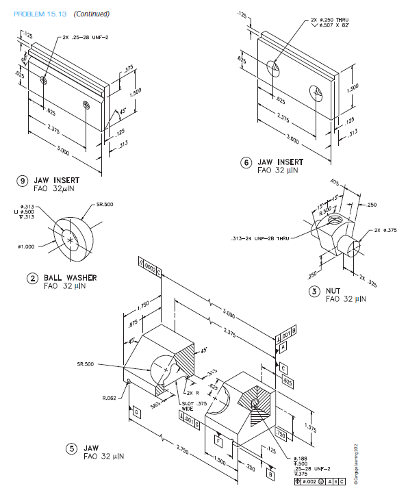 Working drawing (in.) Assembly Name: Precision Vise SPE... | Chegg.com