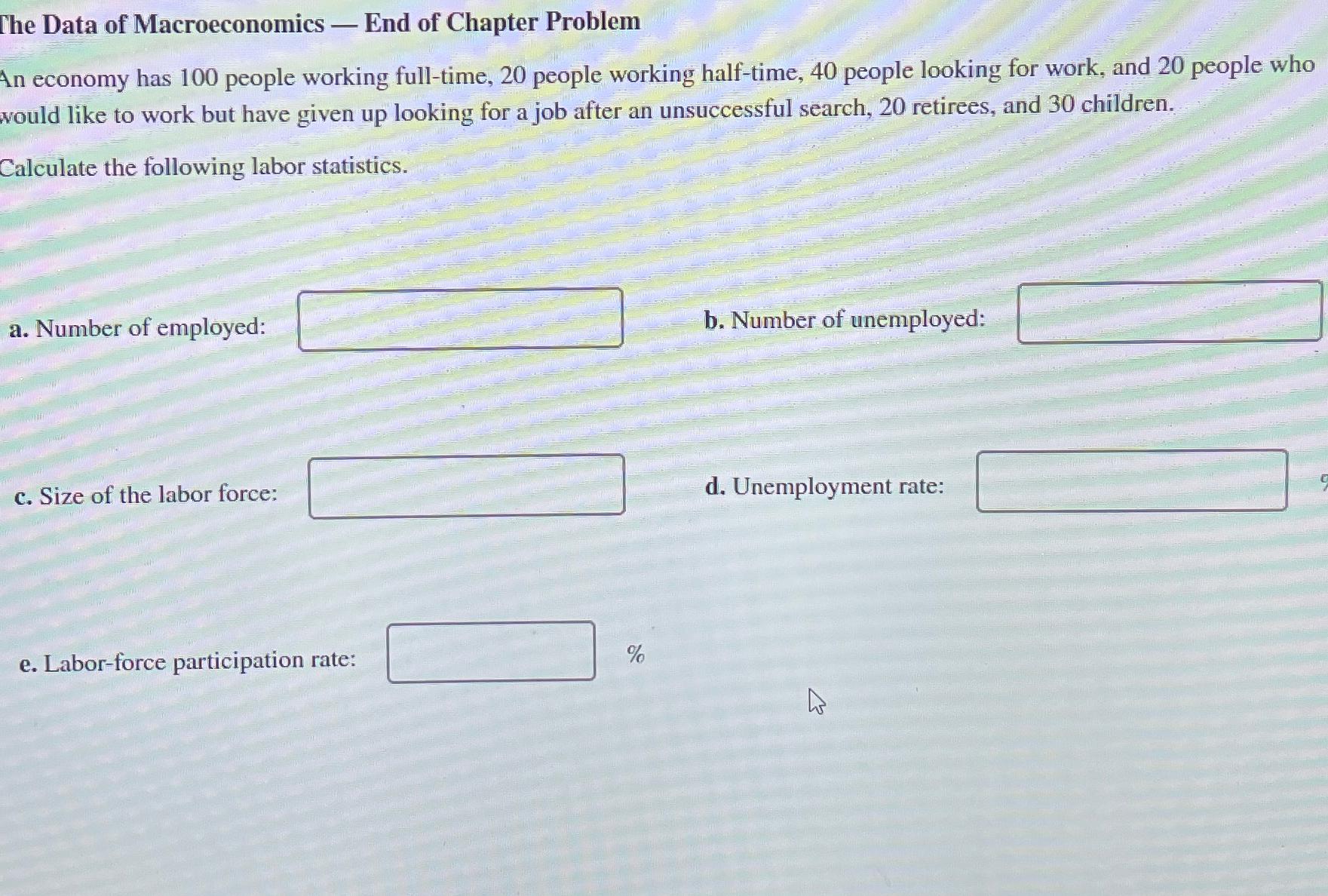 Solved The Data Of Macroeconomics - ﻿End Of Chapter | Chegg.com