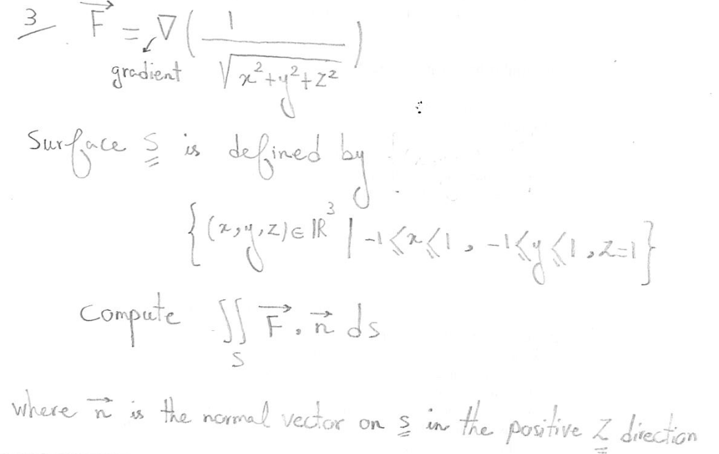 Solved 3vec(F) gradient =grad(1x2+y2+z22)Surface SS ﻿is | Chegg.com