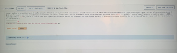 Solved MY NOTES 11. [0/0 Points PRACTICE ANOTHER DETAILS | Chegg.com