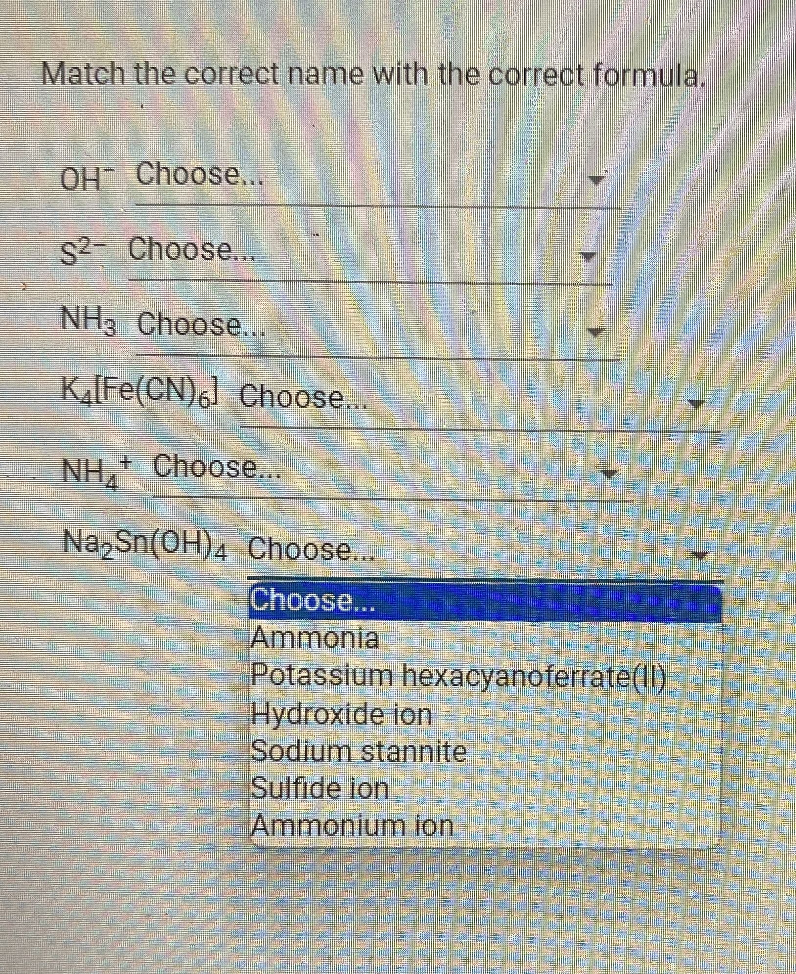 Solved Match the correct name with the correct | Chegg.com