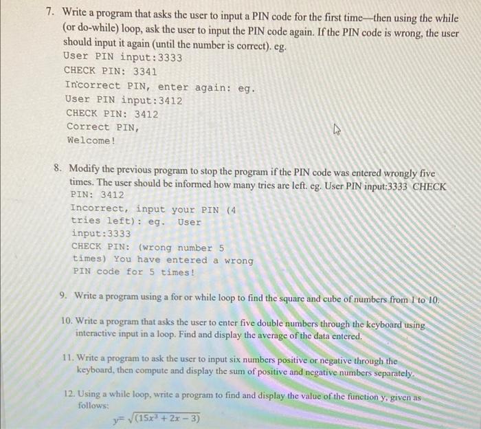 Solved 3. Write a program that asks the user to input an | Chegg.com