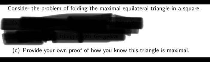Solved Consider the problem of folding the maximal | Chegg.com