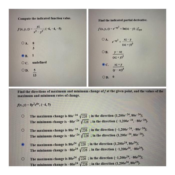 Solved Compute The Indicated Function Value. Find The | Chegg.com