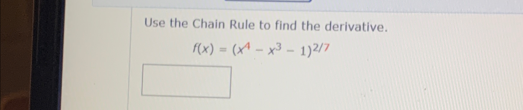 Solved Use the Chain Rule to find the | Chegg.com