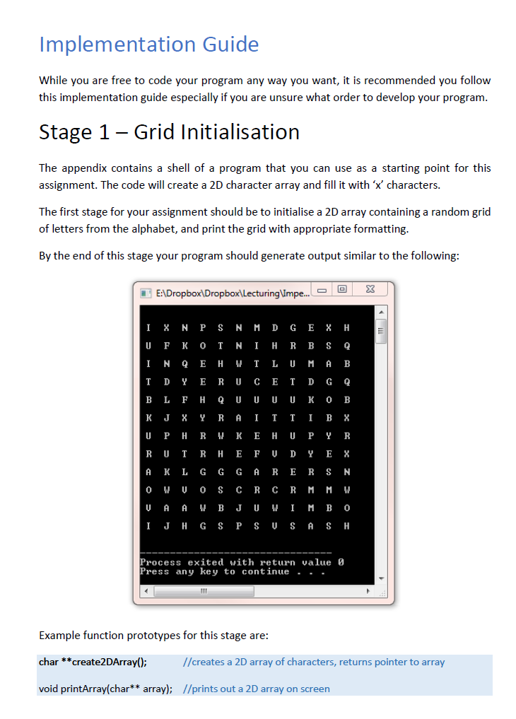 Introduction A Word Search Puzzle consists of a grid | Chegg.com