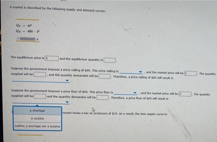 Solved 10. Problems And Applications Q10 A Market Is | Chegg.com