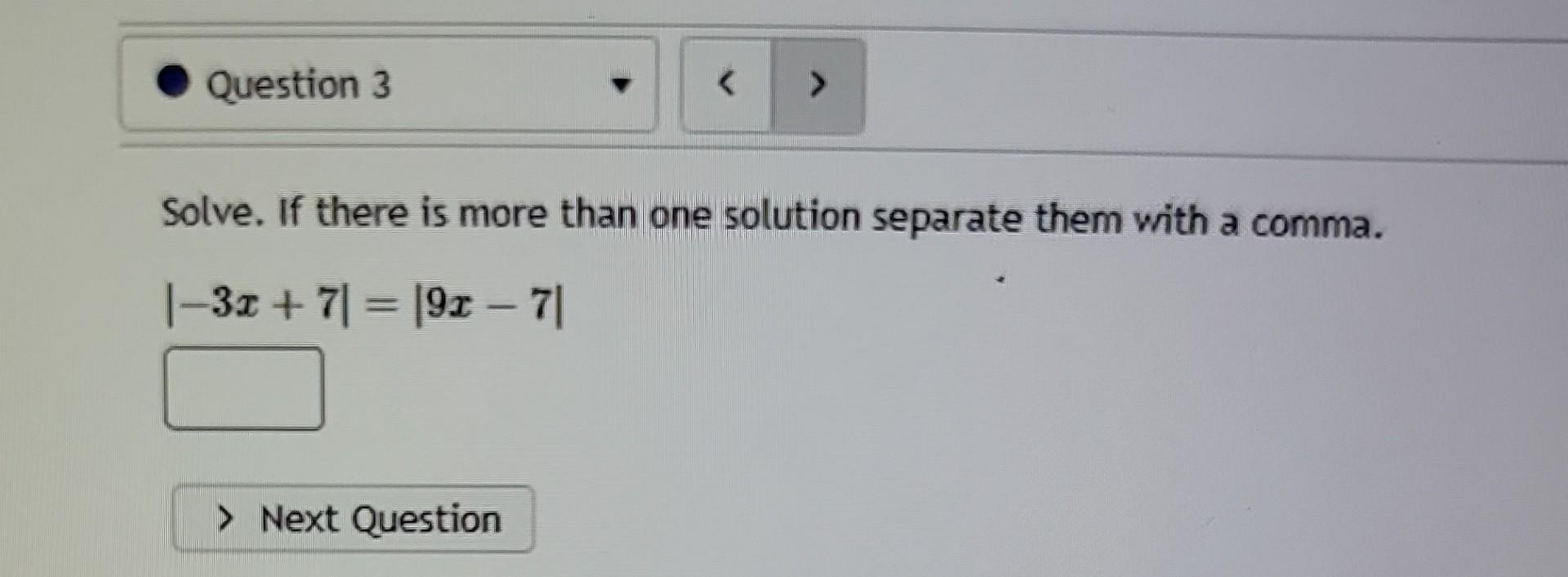 Solved Solve. If there is more than one solution separate | Chegg.com