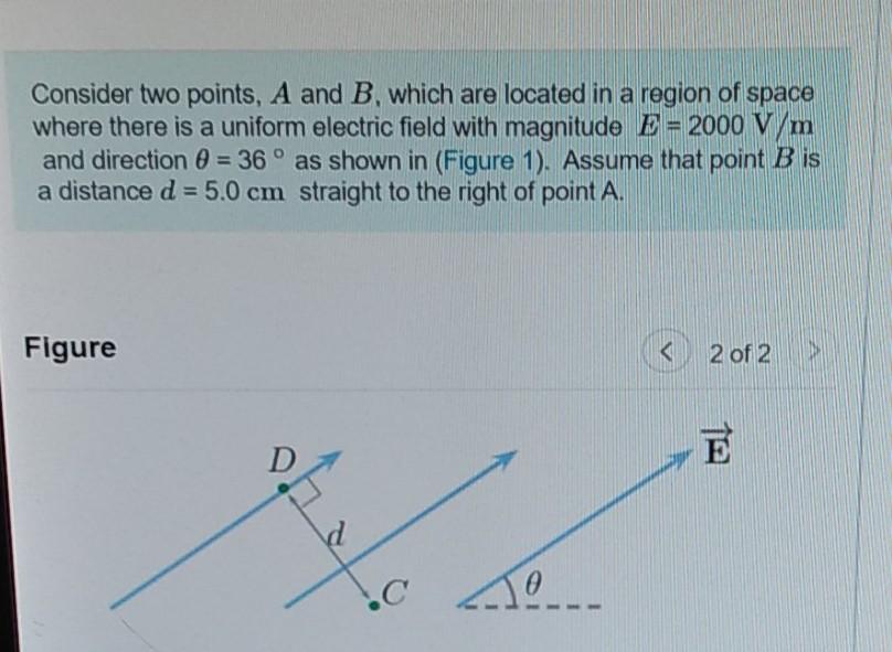 Solved Consider two points, A and B which are located in a | Chegg.com