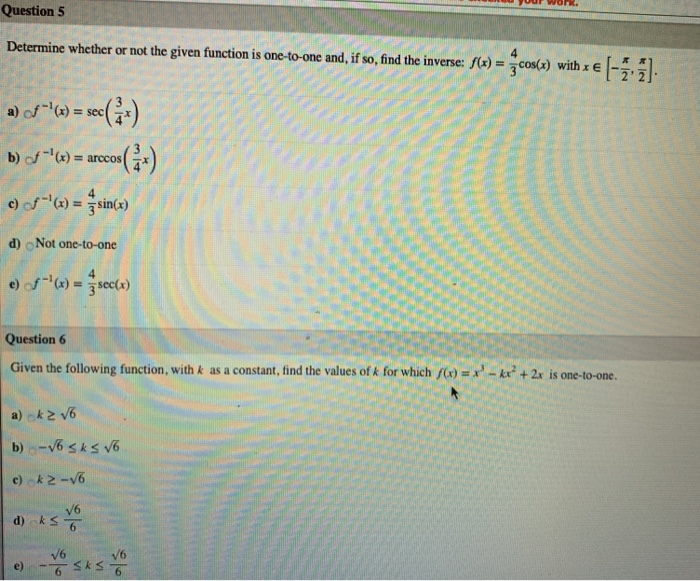 Solved LADO your work. Question 3 Determine whether or not | Chegg.com