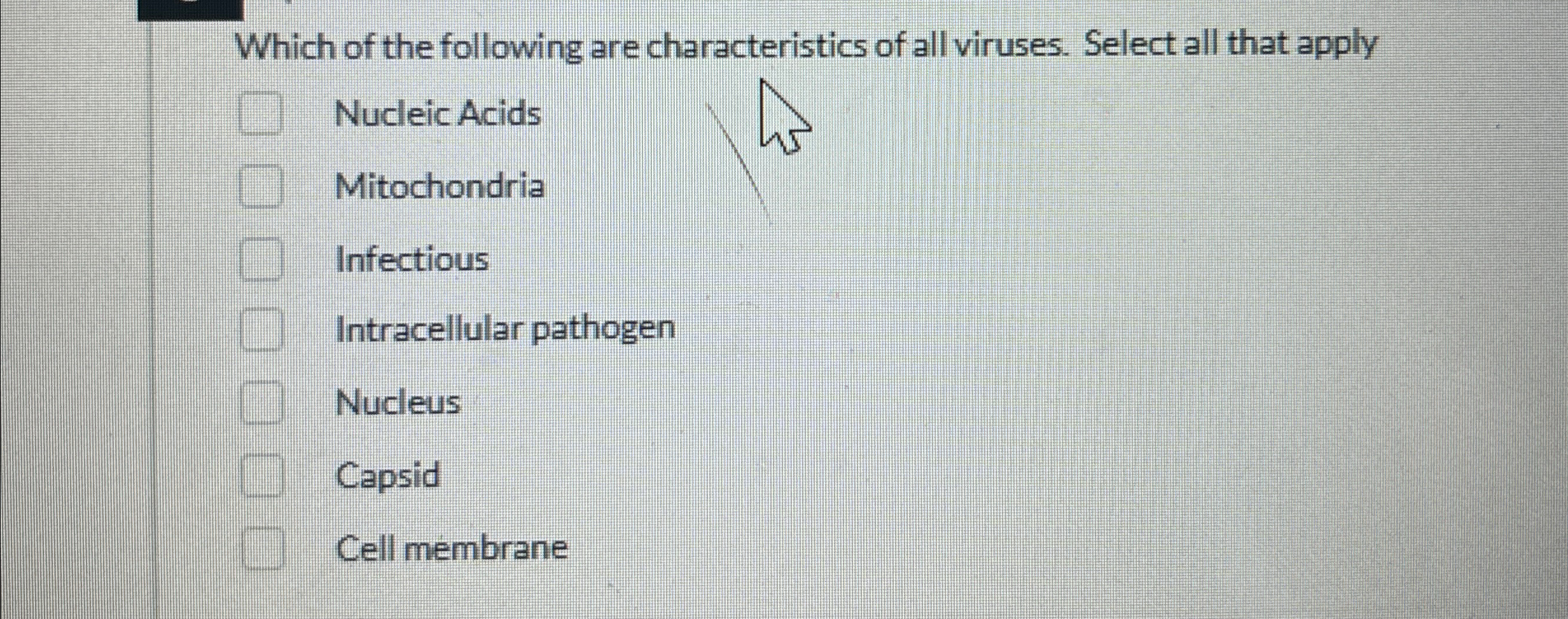 Solved Which of the following are characteristics of all | Chegg.com