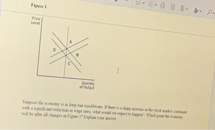 Solved - Figure 1 Price Level D B I Quantity of Output | Chegg.com