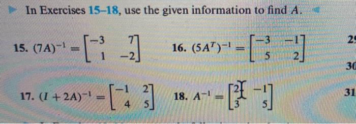 Solved In Exercises 15-18, use the given information to find | Chegg.com