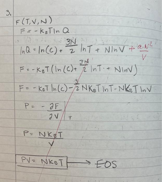 Solved III. (5 points) The canonical partition function of | Chegg.com