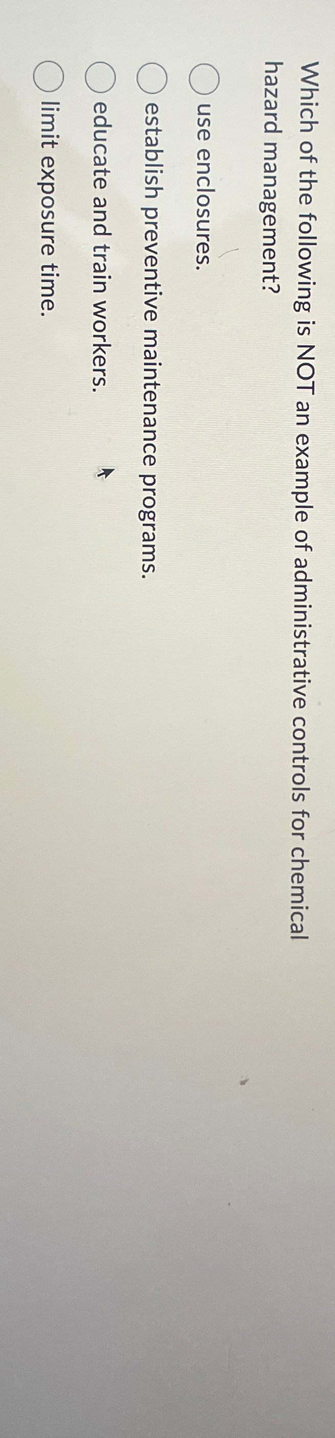 Solved Which of the following is NOT an example of | Chegg.com