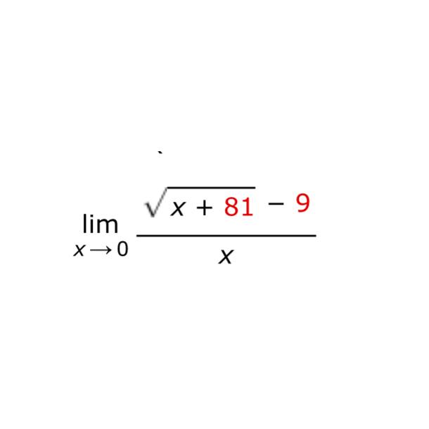 Solved limx→0x+812-9x | Chegg.com