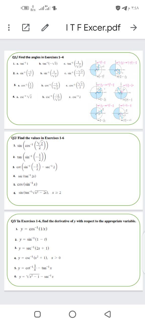 Solved 170 ۳۶۶۸ د B S Itf Excer Pdf 01 Find The Angles Chegg Com