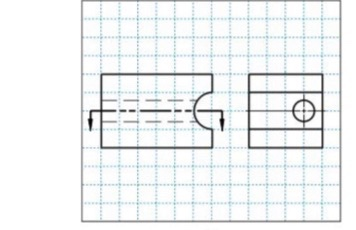 Solved For the incomplete multiview section views construct | Chegg.com