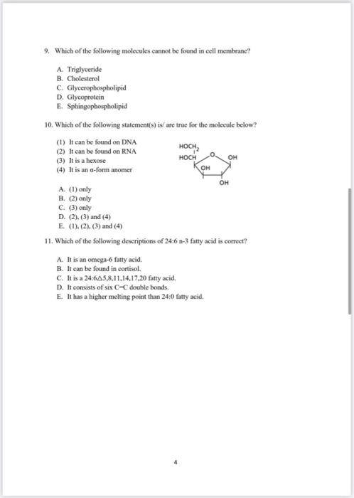 Solved SECTION A: Multiple Choice (22 marks, 2 marks each) | Chegg.com