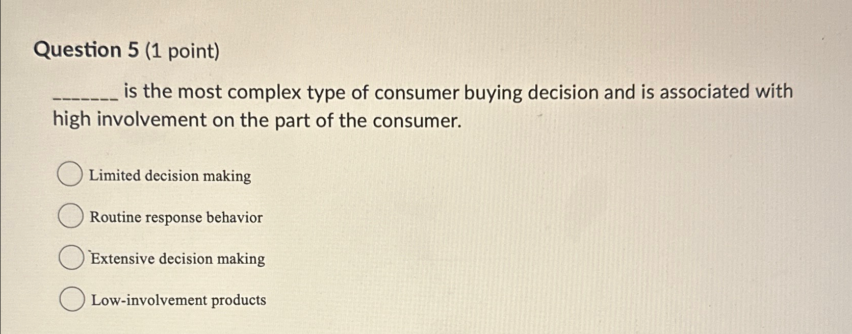 Solved Question 5 (1 ﻿point)is the most complex type of | Chegg.com