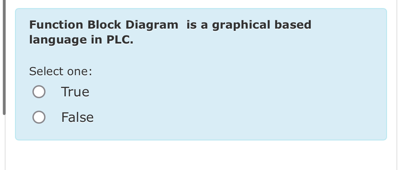 Solved Function Block Diagram is a graphical based language | Chegg.com