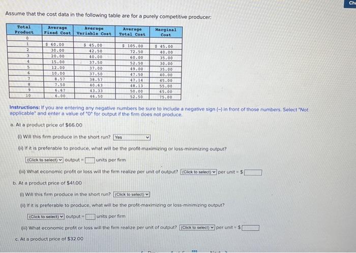 Solved c. At a product price of $32.00 (i) Will this firm | Chegg.com