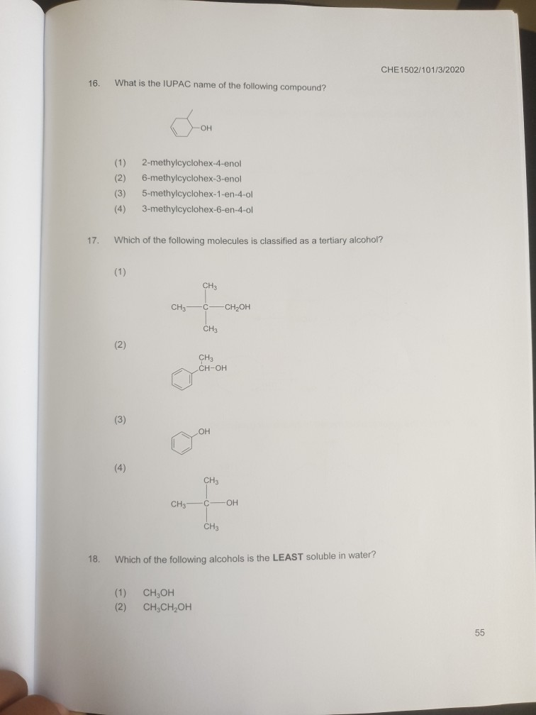 Solved 11. Which of the following compounds is the most | Chegg.com