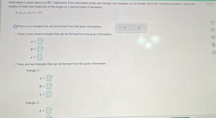 Solved Information is given about ABC Determine if the | Chegg.com