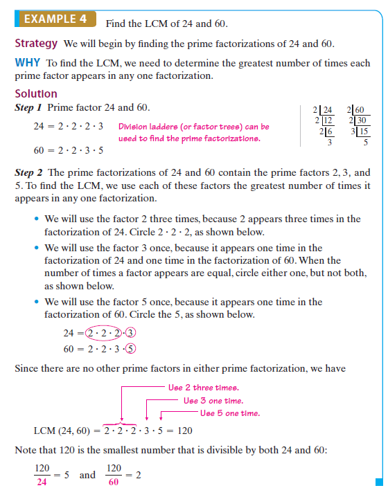 Solved: Find the LCM of the given numbers. See Example 4. 36, 48 ...