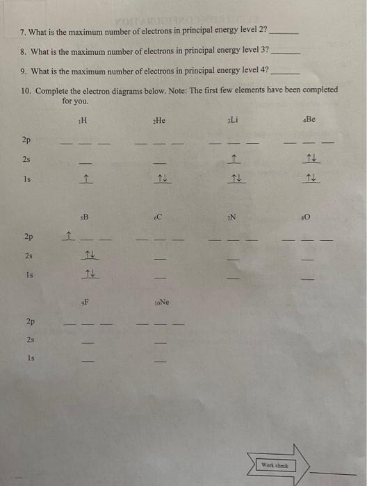 Solved 7 What Is The Maximum Number Of Electrons In Chegg Com   Image