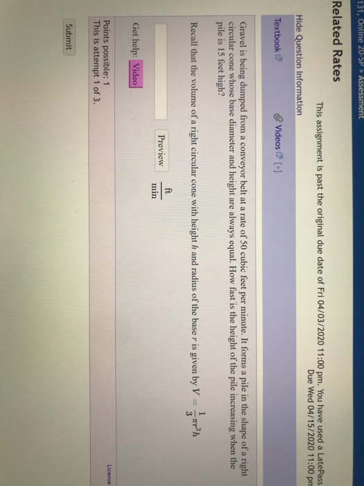 Solved This assignment is past the original due date of Fri | Chegg.com