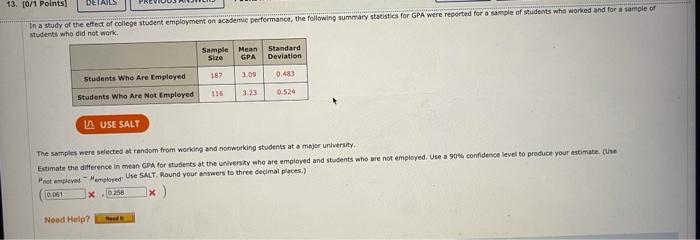 Solved i need help with these stats problems please!! thank | Chegg.com