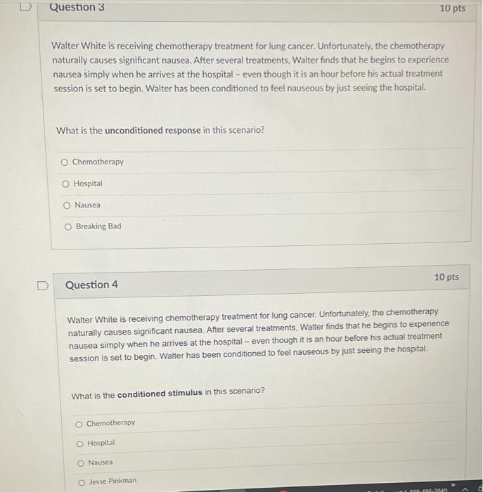 Solved Question 1 10 pts Whenever Haelin hears the sound of | Chegg.com