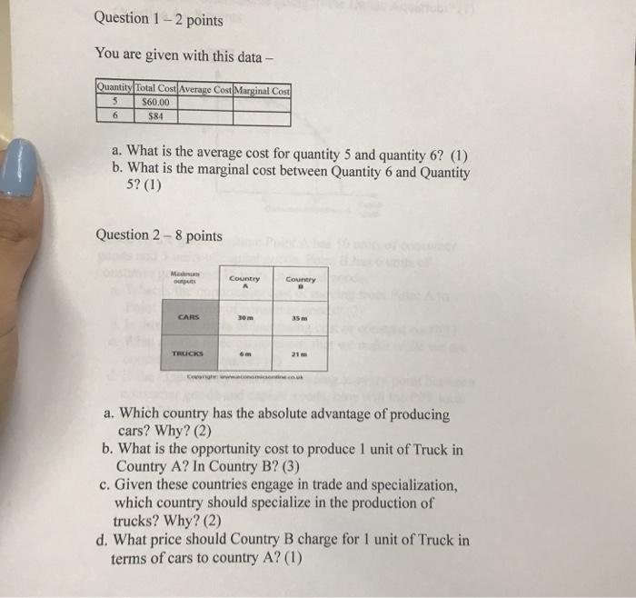 Solved Question 1 - 2 points You are given with this data - | Chegg.com