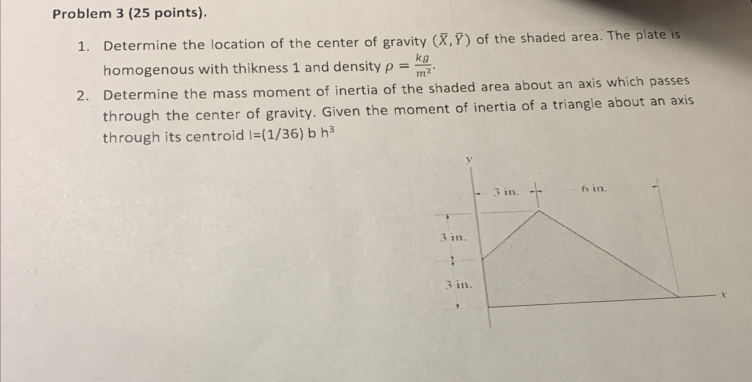 Solved Problem 3 (25 ﻿points).Determine the location of the | Chegg.com
