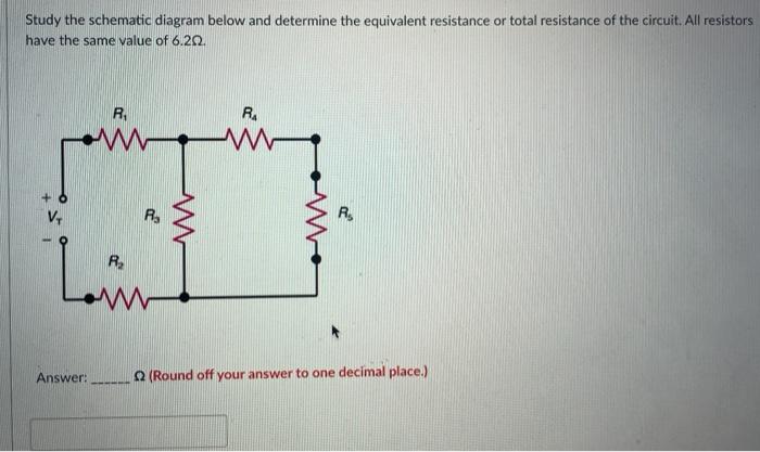 Solved Study the schematic diagram below and determine the | Chegg.com