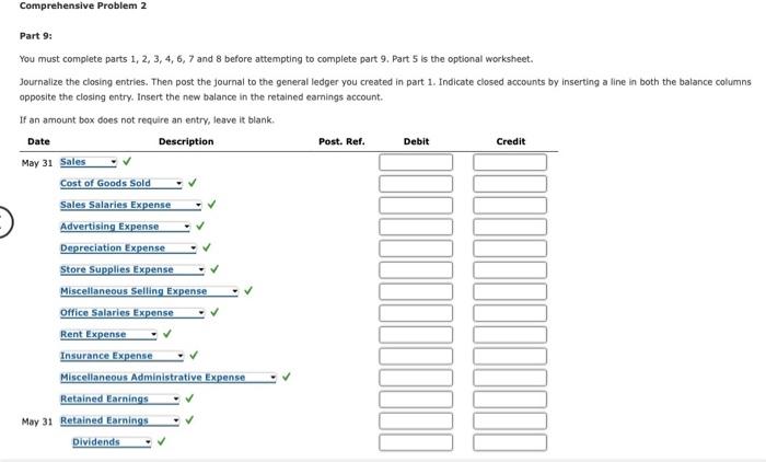 Comprehensive Problem 2 Part 1 and Part 2: Palisade | Chegg.com