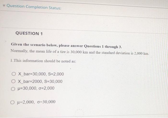 Solved Question Completion Status: QUESTION 1 Given the | Chegg.com