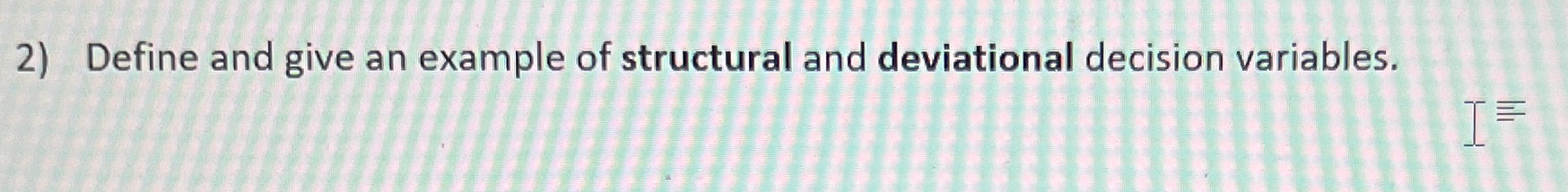 Solved Define and give an example of structural and | Chegg.com