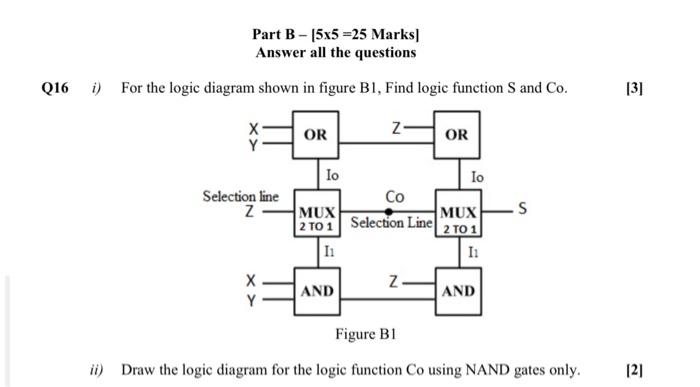 Solved Part B - (5x5=25 Marks Answer all the questions Q16 | Chegg.com
