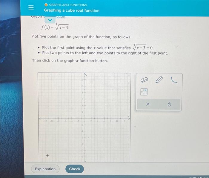 Solved f(x)=3x−3 Plot five points on the graph of the | Chegg.com