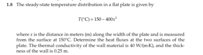 Solved 1.8 The steady-state temperature distribution in a | Chegg.com