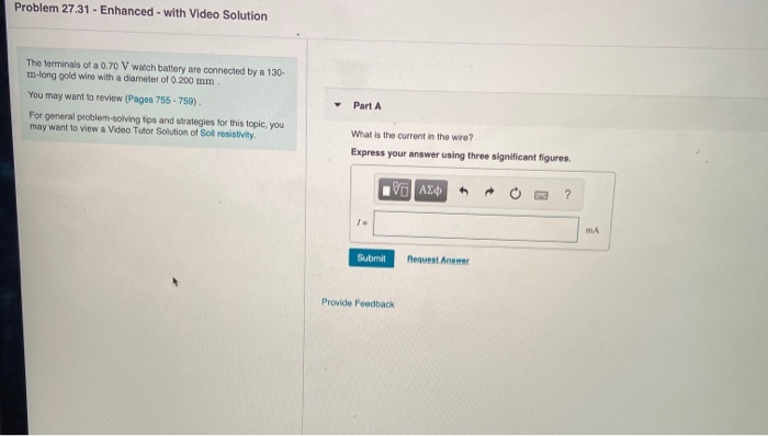 Solved Problem 27.31 - Enhanced - with Video Solution The | Chegg.com