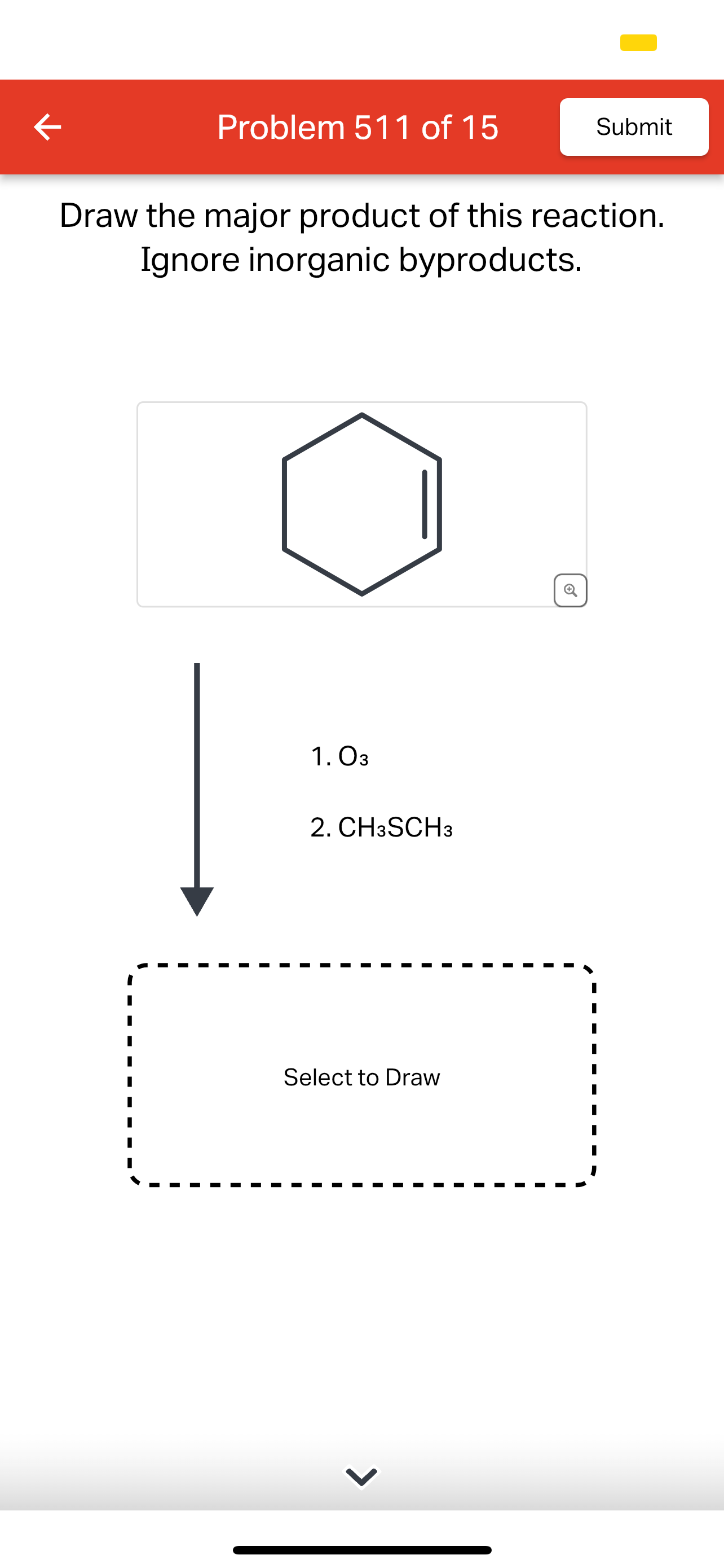 Solved Draw the major product of this reaction.Ignore | Chegg.com