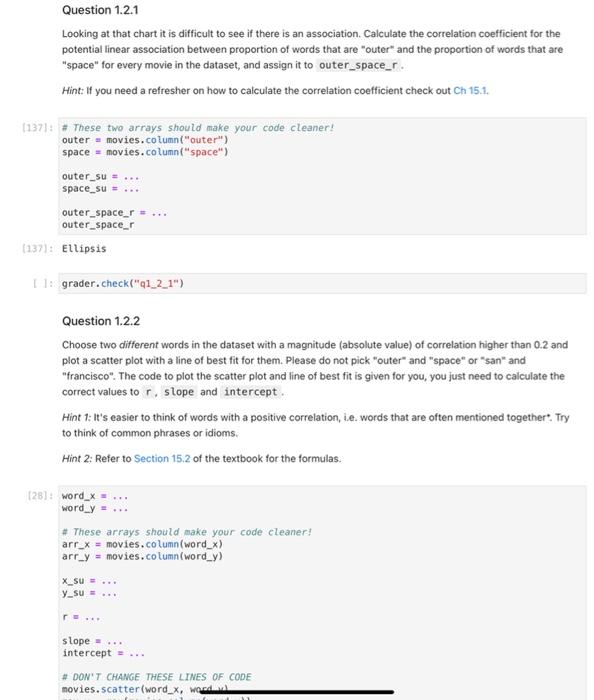 Part 1: The Dataset In this project, we are exploring | Chegg.com